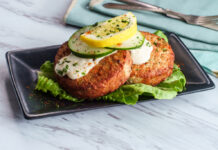 Salmon Patties With Lemon Sauce