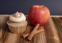 Apple Cupcakes with Cinnamon-Marshmallow Frosting
