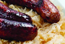 Apple Sweet and Sour Brats apple brats