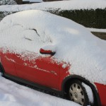 If you’re going to use de-icers this winter, use them responsibly car in snow