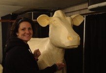 Animal rights vandals hit butter cow at Iowa State Fair