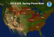 Spring flood potential is widespread