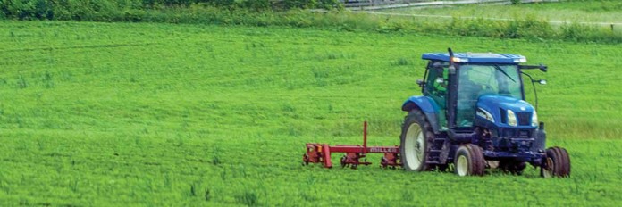 tractor in field