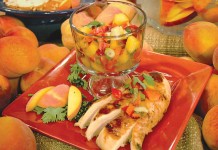 Grilled Chicken with Peach Salsa