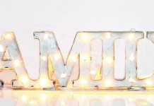 Reminiscing over Christmas traditions lighted marquee family sign