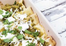 Chicken And Mushroom Enchiladas Verdes