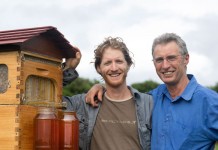 Flow Hive creates a buzz among beekeepers Cedar and Stuart Anderson with Flow Hive