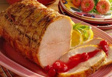 Roast Pork with Raspberry Sauce