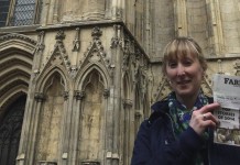 Vacation with Us: Carrie Kimble Carrie Kimble, of Alliance, Ohio, along with her mom, sister and Farm and Dairy, spent several days traveling in Scotland, Wales, England and Paris. The trip was a lifelong dream for Carrie’s mom and memorable for everyone. Carrie is pictured in front of the York Minster cathedral in York, England.
