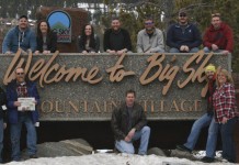 Vacation with Us: Zimmerman, Pollock, McCartney, Hickle, Gates, Keller & Lawrence Todd and Susan Zimmerman brought Farm and Dairy on vacation to Big Sky, Montana, in March Ten others vacationed with the Zimmermans. They were (top left): Cody Zimmerman, Emily Pollock, Kaitlyn McCartney, Bob Hickle, John Gates, Kyle Zimmerman and Matthew Keller; (bottom left): Dennis and Cathy Hickle, Todd Zimmerman, Matthew Lawrence and Susan Zimmerman. Cody and Emily and Bob and Kaitlyn got engaged on top of Lone Peak in Big Sky.