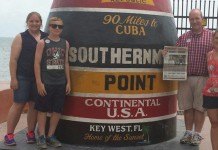 Vacation with Us: The Hahns Pictured (L-R): are Ashley, Jaret, Jeremy and Brandy Hahn, all of Salem, Ohio, took Farm and Dairy on vacation in Key West, Florida, the week of June 15.