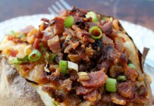 Bacon Cheeseburger Twice Baked Potatoes