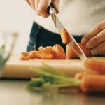 Food for thought chopping carrots