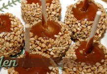 Ask Jen about caramel caramel apples covered in nuts