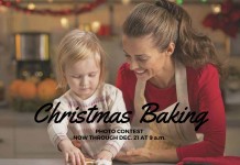 Christmas Baking Photo Contest mom and daughter with cookies