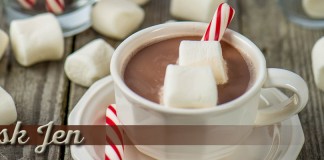 hot chocolate and marshmallows