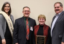 Ohio sheep producers attend the Buckeye Shepherd’s Symposium Master Shepherd Award Winner