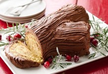 Bûche de Noël with Buttercream Frosting