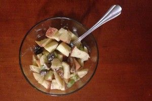 bowl of Waldorf salad