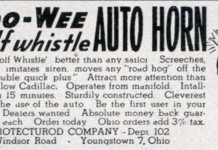 Horn honking has a historic connection Woo-Wee Wolf Whistle auto horn ad 1948