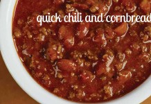 How to make quick chili and cornbread bowl of chili