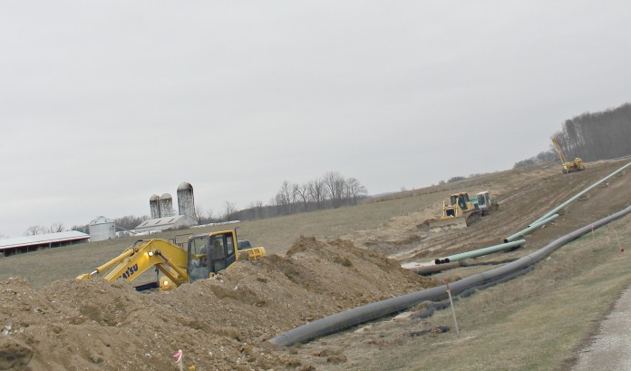 Pipeline construction Carroll County