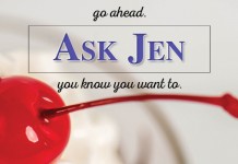 Growing up with a sour cherry tree Ask Jen text with cherry