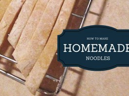 homemade noodles with text