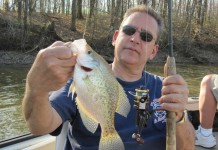 Area crappie club ready for spring bite fisherman holding crappie