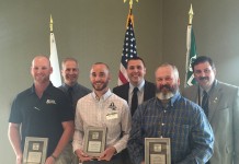 Ohio is No. 1 in nation for Tree City USA communities Pictured at the Central Ohio Tree City USA Awards are (left to right) James Wills Jr., forestry supervisor for the City of Springfield; Peter Smith, program manager for the Arbor Day Foundation; Matt Ulrey, parks and urban forestry manager for the City of Westerville Parks and Recreation Department; Tyler Stevenson, urban forestry coordinator for the ODNR Division of Forestry; Dan Yarnell, city arborist for the City of Wooster; and Dave Lane, assistant chief for the ODNR Division of Forestry.