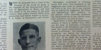 Farm and Dairy 1926 clipping
