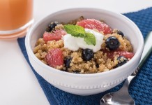 Quinoa Grapefruit Blueberry Breakfast