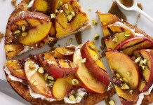 Grilled Fruit Tart with Spiced Honey Drizzle