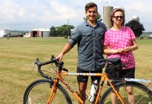 Athlete from Stark County dairy bikes cross-country to help sister Nick Thomas and his bike