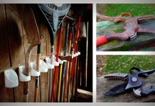 Garden tool sanitation, maintenance and end-of-season storage