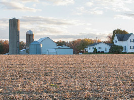 rural farm scene fall