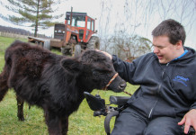 Austin Yaworsky’s dream of farming is coming true Yaworky and his calf Steak