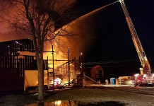 Fire destoys part of Hoopes Fertilizer facility hoopes fertilizer fire