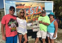 On honeymoon with the Baileys at Siesta Key Beach