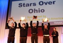 2017 Ohio FFA officer team and award winners