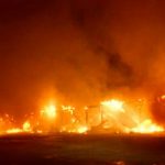 Rogers’ fire levels pavilion Rogers fire