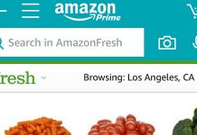 Amazon clout and grocery sales Amazon screenshot