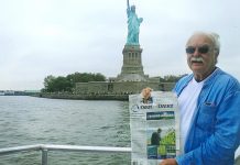At the Statue of Liberty with John Sidlosky