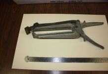 Can you guess what this brass and aluminum antique tool is?