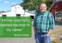 From 4-H’er to 4-H leader Stephen Heppe Wayne County Fair