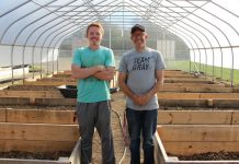 Ohio State Mansfield builds micro-farm Tyler Arter and Kip Curtis