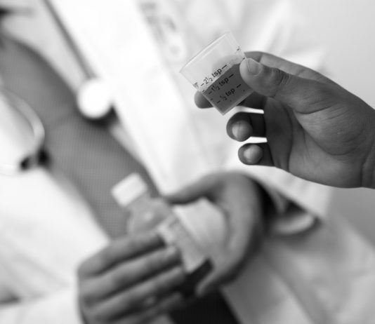 Here a patient is given Methadone, one of the replacement treatment options for people with an opioid addiction.