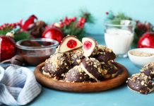 Chocolate ‘N Almond Buried Cherry Butter Cookies