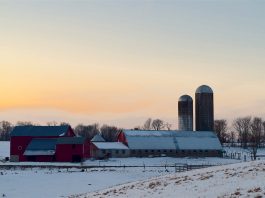 Can someone please give rural America some love? snowy farmland