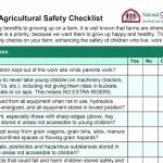 Checklist can keep children safer on farms Farm-Safety-Child-Ag-Safety-Checklist